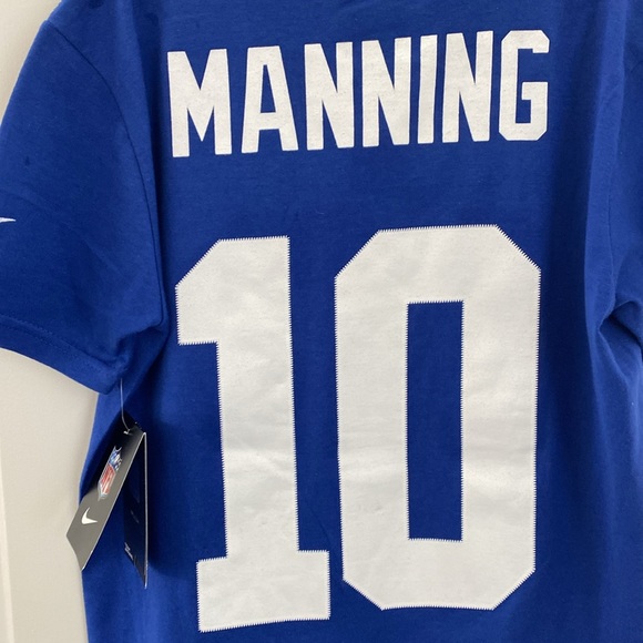 NEW Nike New York Giants Eli Manning #10 Tee Shirt Jersey. Child Small - Picture 7 of 9